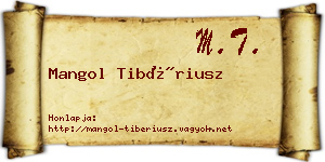 Mangol Tibériusz névjegykártya
